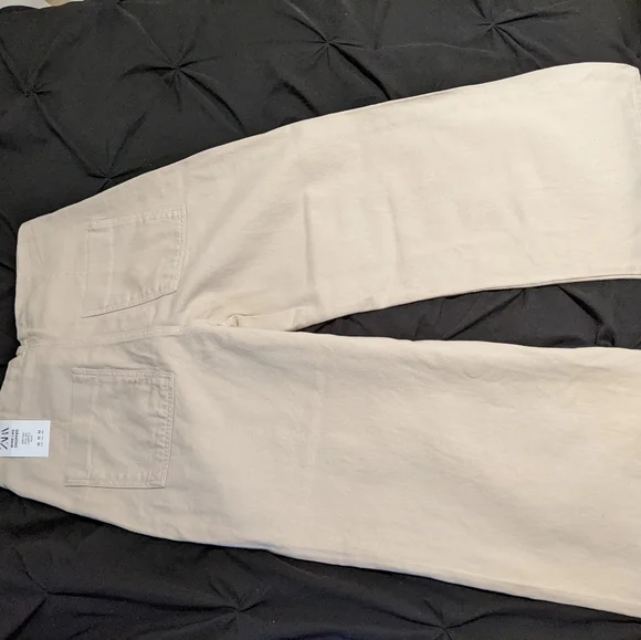 Zara Size 10 White Jeans - Picture 2 of 2